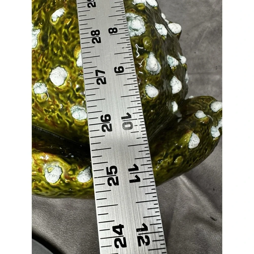 Vintage Arnel 1977 Ceramic Toad Frog Garden Statue Retro‎ Decor 11.5
